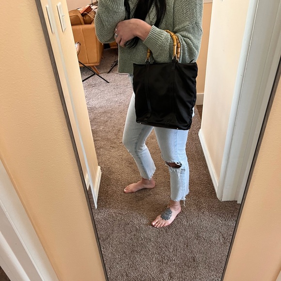 EUC Gucci nylon bamboo tote - Picture 2 of 5